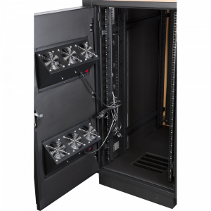 LANMASTER SOUNDPROOF soundproofed cabinet, 750x1030 mm, wood finish, larch color